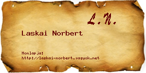 Laskai Norbert névjegykártya